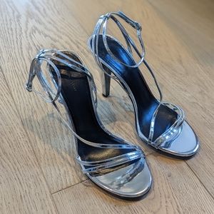 Isabel Marant Silver Strappy Sandals FR 38